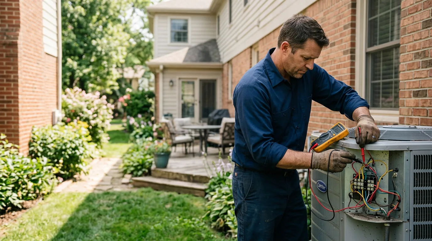 HVAC technician working near Mont Clare, PA